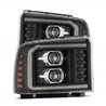 AlphaRex | Projector Headlights Black - F-250 / F-350  2005-2007