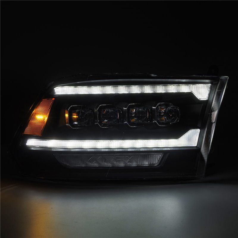 AlphaRex | LED Projector Headlights in Black - Ram 1500 / 2500 / 3500 2009-2018 AlphaRex Headlights