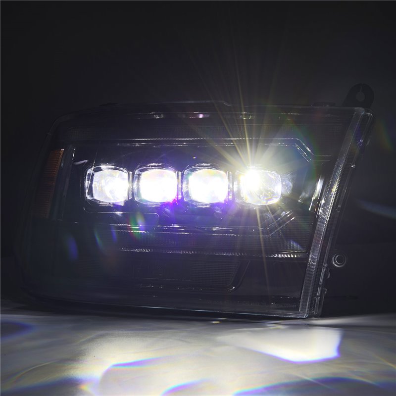 AlphaRex | LED Projector Headlights in Alpha-Black - Ram 1500 / 2500 / 3500 2009-2018 AlphaRex Headlights