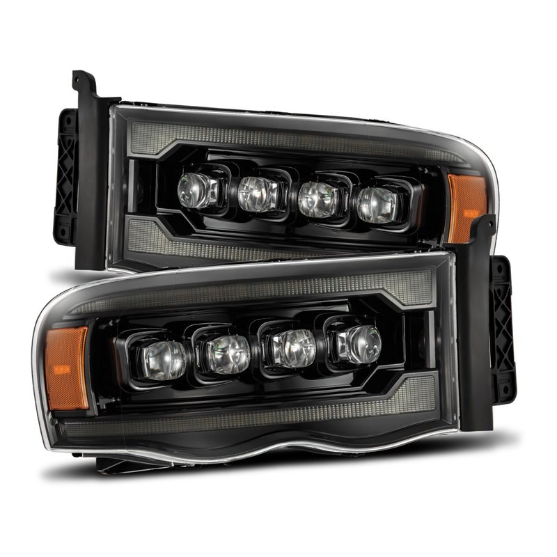 AlphaRex | LED Projector Headlights in Alpha-Black - Ram 1500 / 2500 / 3500 2002-2005