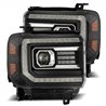 AlphaRex | Projector Headlights Black - Sierra 1500 / 2500 HD / 3500 HD 2014-2018