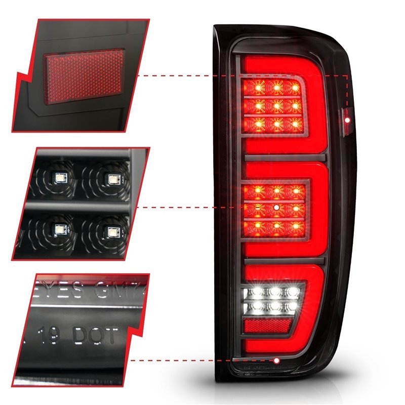 Anzo USA | LED Tail Light Assembly - Sierra 1500 / 2500 HD / 3500 HD 2019-2023 Anzo USA Tail Lights