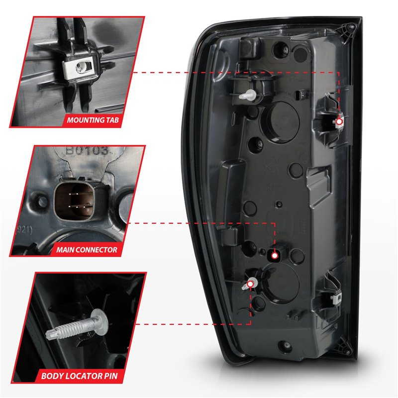 Anzo USA | LED Tail Light Assembly - Sierra 1500 / 2500 HD / 3500 HD 2019-2023 Anzo USA Tail Lights