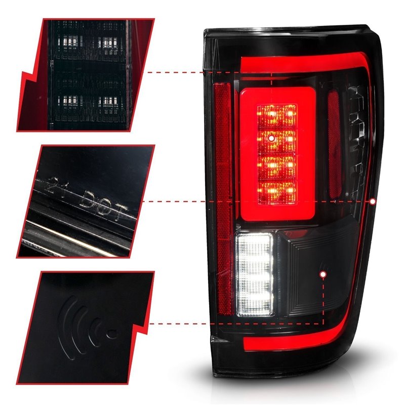 Anzo USA | LED Tail Light Assembly - F-150 2021-2023 Anzo USA Tail Lights
