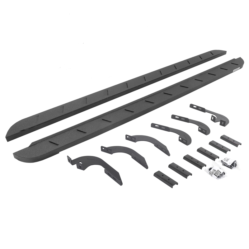 Go Rhino | RB10 Slim Line Running Boards w/ Mounting Brackets Kit - Tacoma 2.7L / 3.5L / 4.0L 2005-2023