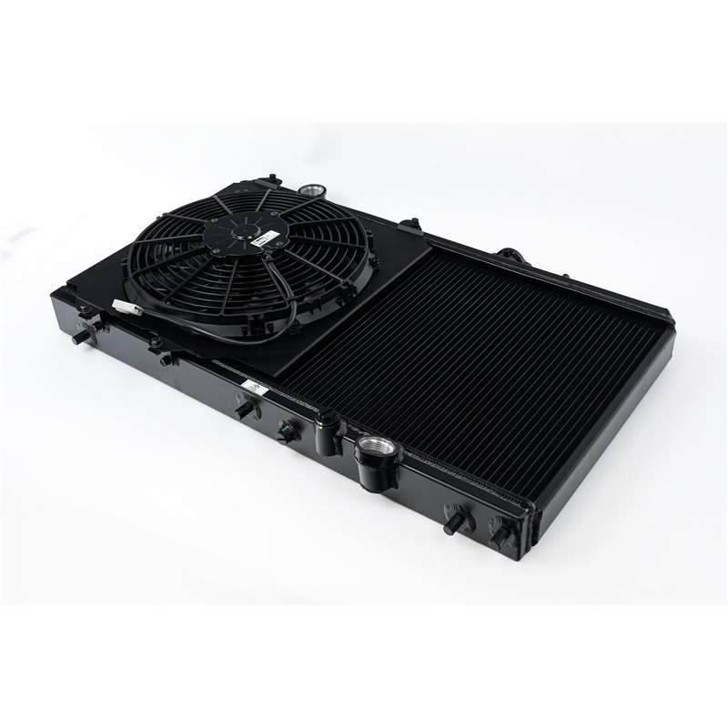 CSF | K-Swap 92-00 Honda Civic / 94-01 Acura Integra All-Aluminum Radiator - Black - Integra / Civic  1992-2001