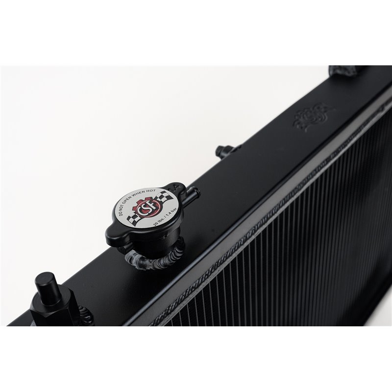CSF | K-Swap 92-00 Honda Civic / 94-01 Acura Integra All-Aluminum Radiator - Black - Integra / Civic  1992-2001