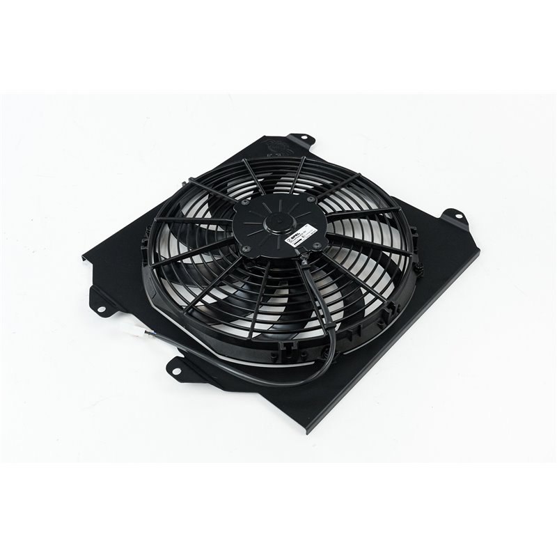 CSF | 92-00 Civic All-Aluminum Fan Shroud w/ 12-inch SPAL Fan - Black