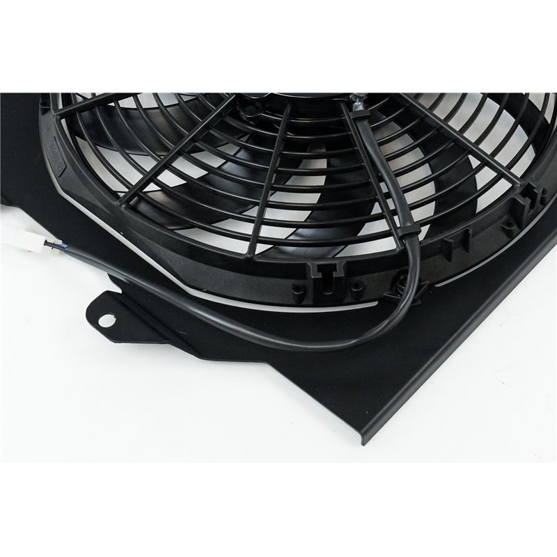 CSF | 92-00 Civic All-Aluminum Fan Shroud w/ 12-inch SPAL Fan - Black