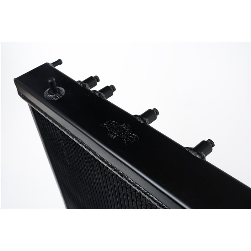 CSF | 02-07 Subaru Impreza WRX/STI All-Aluminum Radiator - w/ filler neck - Black - Baja / WRX / WRX STi 2.5L / 2.0T 2002-2007