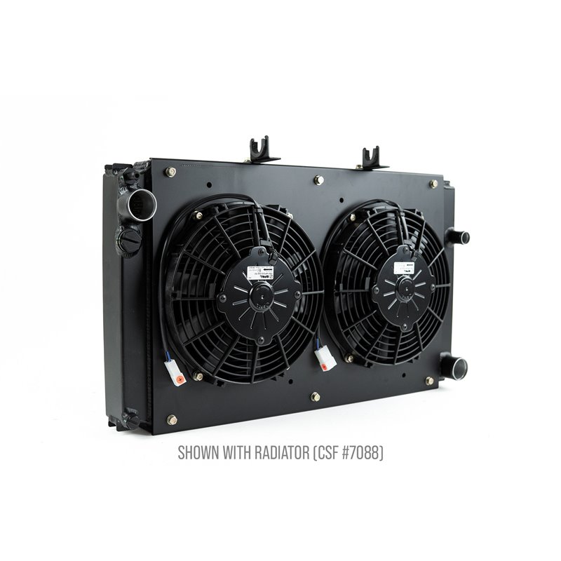 CSF | Porsche 944 All-Aluminum Fan Shroud w/ Dual 9-inch SPAL Fan - 924 / 944  1983-1989
