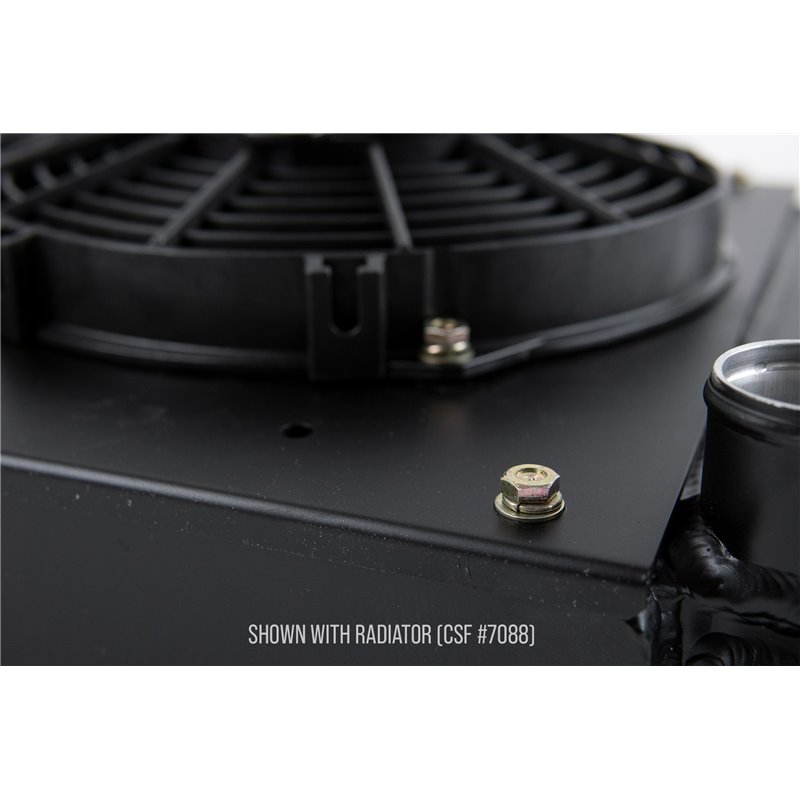 CSF | Porsche 944 All-Aluminum Fan Shroud w/ Dual 9-inch SPAL Fan - 924 / 944  1983-1989