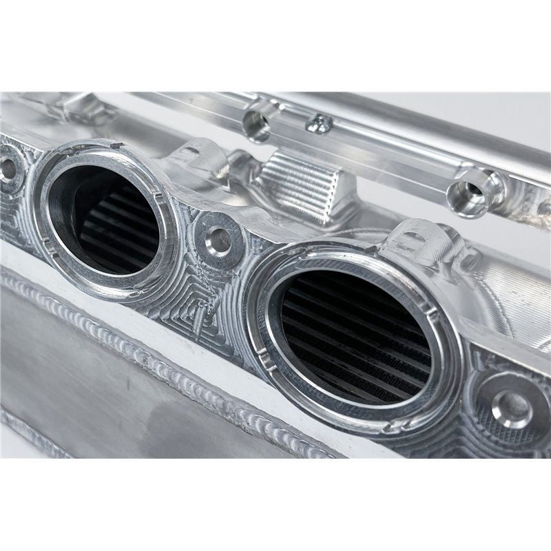 CSF | BMW Gen 2 B58 Race X Charge Air Cooler Manifold - Raw Billet - BMW / Toyota 3.0T 2019-2024 CSF Intercoolers