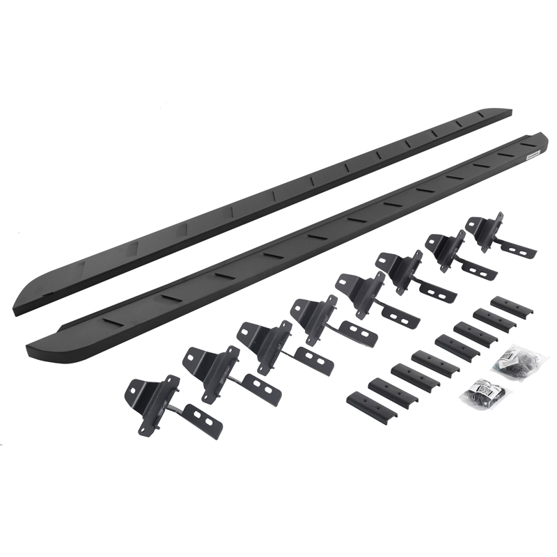 Go Rhino | RB10 Slim Line Running Boards w/ Mounting Brackets Kit - Gladiator 3.6L 2020 Go Rhino Step Bars