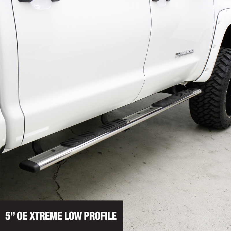 Go Rhino | 5" OE Xtreme Low Profile Side Steps - 87" Long - Stainless Steel - BOARDS ONLY - Chevrolet / Dodge / Ford / GMC / ...