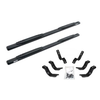 Go Rhino | 4" OE Xtreme Side Steps w/ Mounting Brackets Kit - Silverado / Sierra 2500 HD / 3500 HD 6.6L 2015 Go Rhino Step Bars