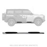 Go Rhino | 4" OE Xtreme Side Steps w/ Mounting Bracket Kit - Bronco 2.3T / 2.7T 2021 Go Rhino Step Bars