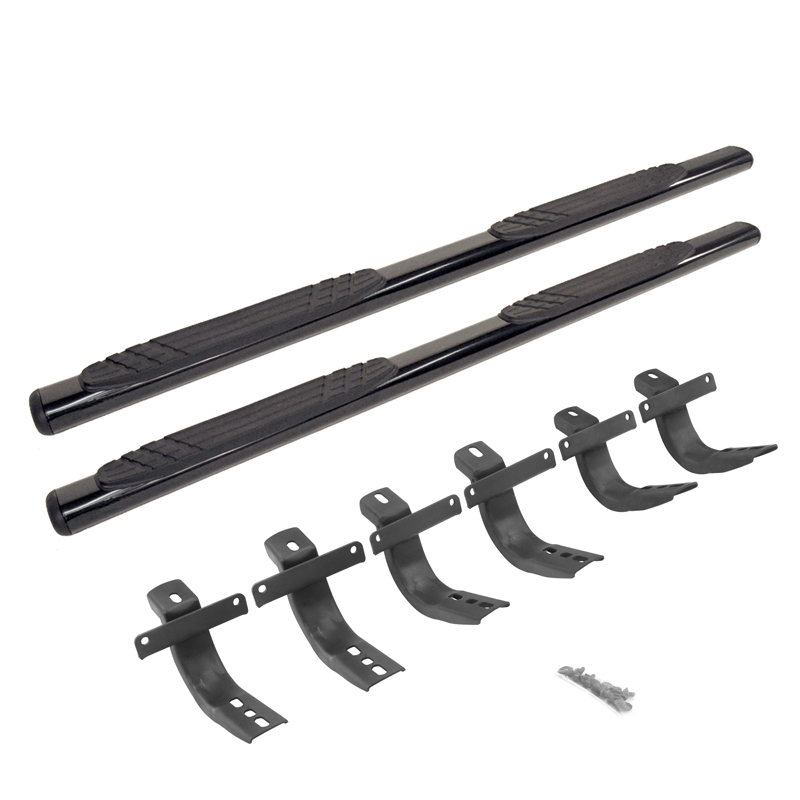 Go Rhino | 4" OE Xtreme Side Steps w/ Mounting Bracket Kit - Bronco 2.3T / 2.7T 2021 Go Rhino Step Bars