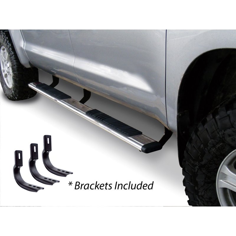 Go Rhino | 5" OE Xtreme Low Profile Side Steps w/ Mounting Brackets Kit - Chevrolet / GMC 2007-2014