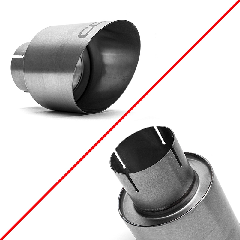 COBB | VOLKSWAGEN BRUSHED TITANIUM TIP KIT MK7, MK7.5, MK8 GTI