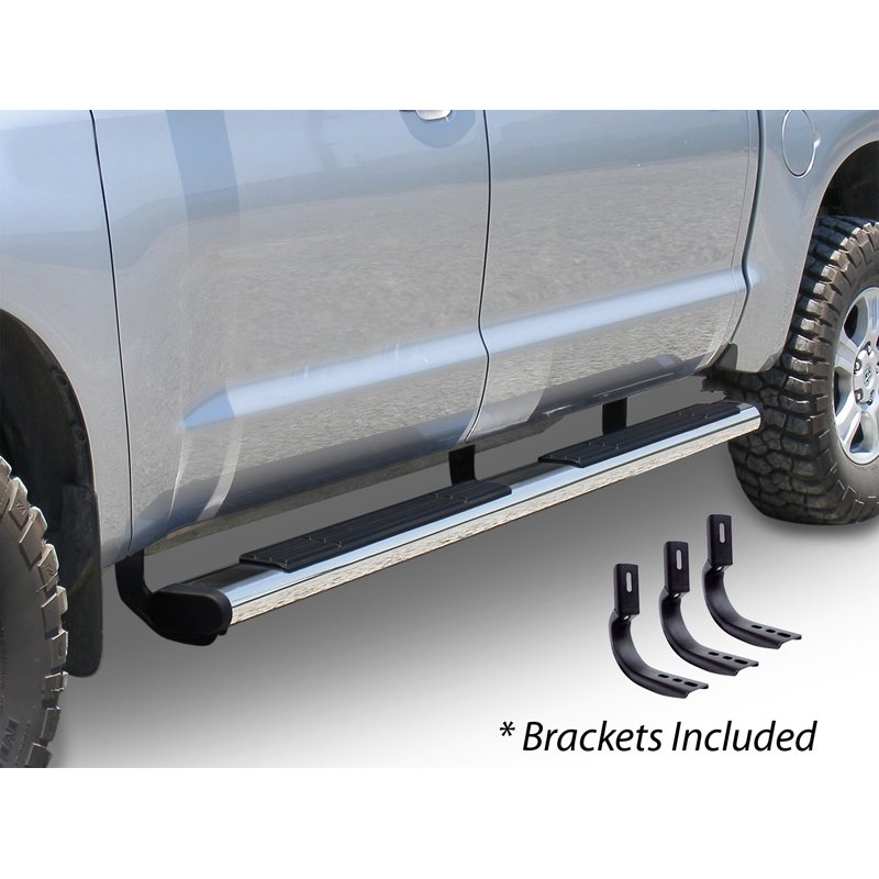 Go Rhino | 6" OE Xtreme Side Steps w/ Mounting Brackets Kit - Stainless - Tundra 2007-2021