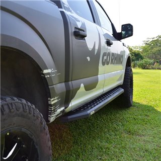 Go Rhino | RB20 Running Boards w/ Mounting Brackets Kit - Chevrolet / GMC 2014-2015 Go Rhino Step Bars