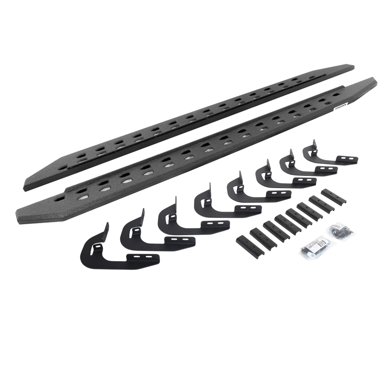 Go Rhino | RB20 Slim Line Running Boards w/ Mounting Bracket Kit - Chevrolet / GMC 2014-2019