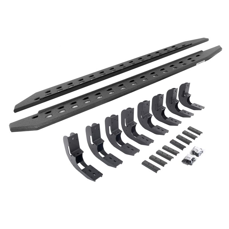 Go Rhino | RB20 Slim Line Running Boards w/ Mounting Bracket Kit - Chevrolet / GMC 2019-2023