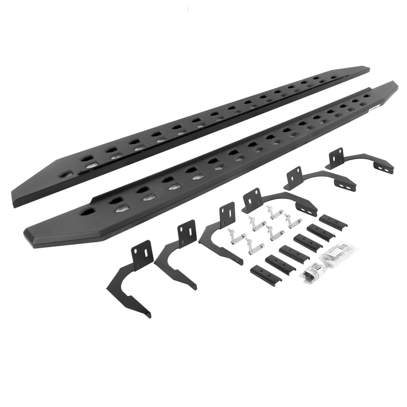 Go Rhino | RB20 Slim Line Running Boards w/ Mounting Brackets Kit - Ram 1500 3.7L / 4.7L / 5.7L 2009-2011 Go Rhino Step Bars