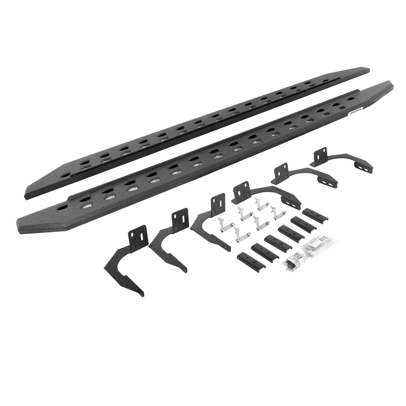 Go Rhino | RB20 Slim Line Running Boards w/ Mounting Bracket Kit - Ram 1500 / 2500 / 3500 2009-2022