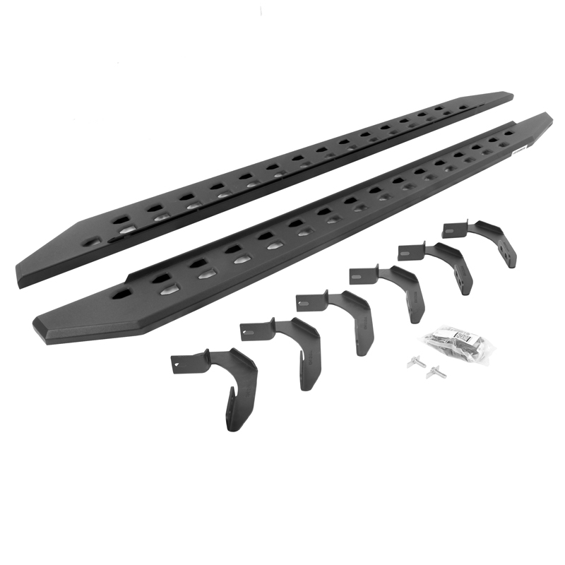 Go Rhino | RB20 Slim Line Running Boards w/ Mounting Brackets Kit - F-150 2004-2010 Go Rhino Step Bars