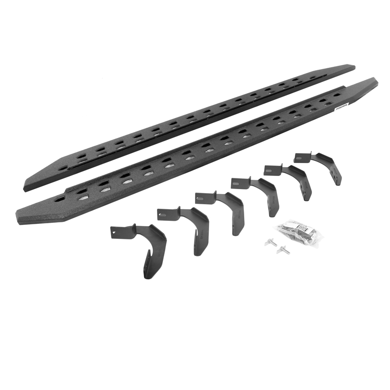 Go Rhino | RB20 Slim Line Running Boards w/ Mounting Bracket Kit - F-150 2004-2014