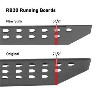 Go Rhino | RB20 Slim Line Running Boards w/ Mounting Bracket Kit - Bronco 2.3T / 2.7T / 3.0T 2021-2023