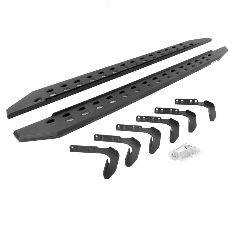 Go Rhino | RB20 Slim Line Running Boards w/ Mounting Brackets Kit - F-150 2004-2011 Go Rhino Step Bars