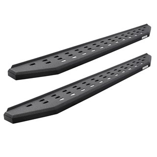 Go Rhino | RB20 Running Boards w/ Mounting Brackets, 2 Pairs Drop Steps Kit - F-150 / F-250 / F-350 2015-2023