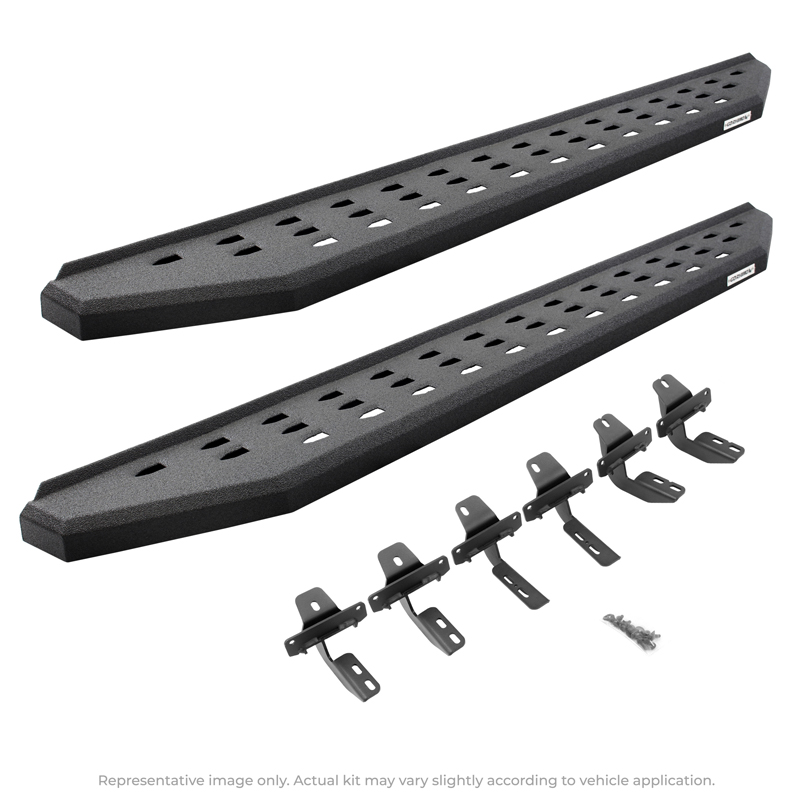 Go Rhino | RB20 Running Boards w/ Mounting Brackets Kit - F-250 / F-350 2000-2016