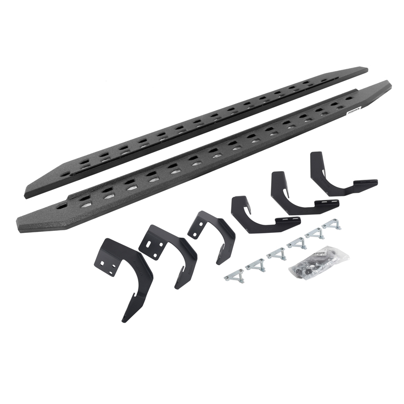 Go Rhino | RB20 Slim Line Running Boards w/ Mounting Bracket Kit - Ram 1500 / Classic 2015-2023