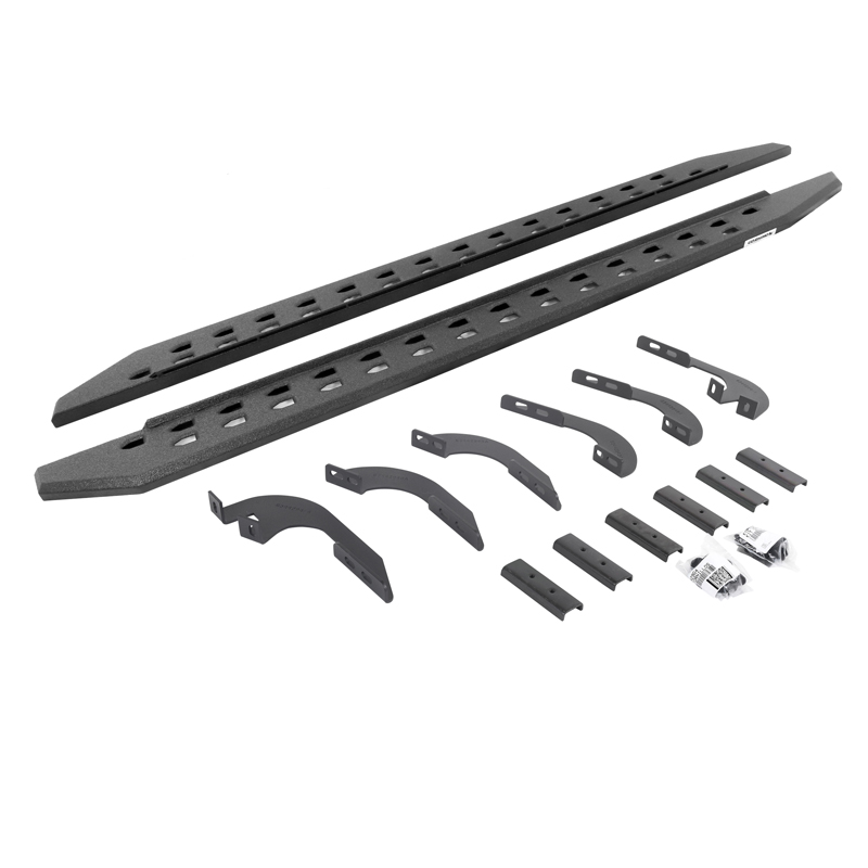 Go Rhino | RB20 Slim Line Running Boards w/ Mounting Bracket Kit - Tacoma 2.7L / 3.5L / 4.0L 2005-2023