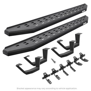 Go Rhino | RB10 Running Boards wth Brackets, 2 Pairs Drop Steps Kit - Tundra 3.5T 2022-2023