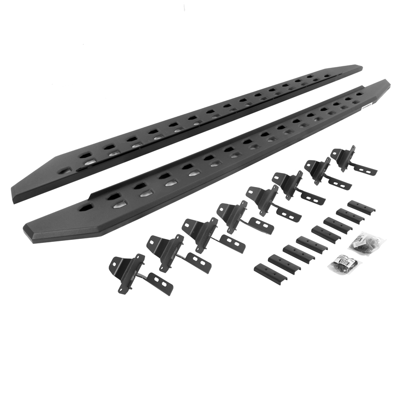 Go Rhino | RB20 Slim Line Running Boards w/ Mounting Brackets Kit - Gladiator 3.0L / 3.6L 2020-2023