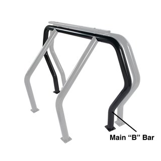 Go Rhino | Bed Bar Component - "B" Main Bar - Black Powdercoat - Ranger / Sonoma / Frontier / Tacoma 1994-2011