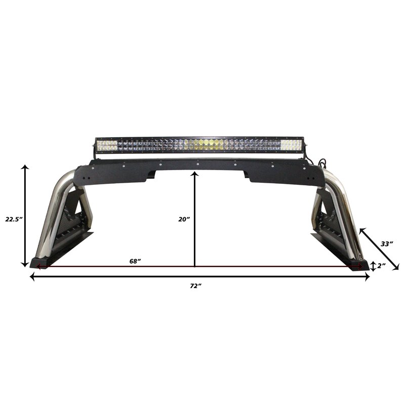 Go Rhino | Sport Bar 2.0 for Full-Sized Trucks - Chevrolet / Dodge / Ford / GMC / Toyota 2007-2023