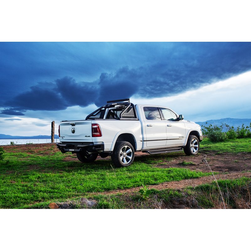 Go Rhino | Dominator Xtreme D1 Side Steps w/ Mounting Brackets Kit - Textured Black - Ram 1500 2019-2023