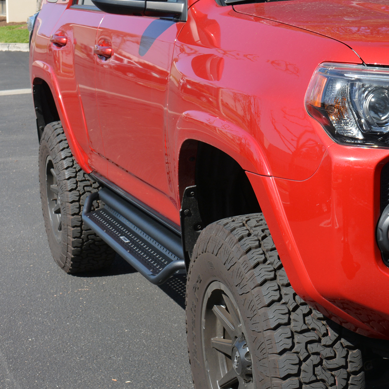 Go Rhino | Dominator Xtreme D1 Side Steps w/ Mounting Brackets Kit - Textured Black - Ram 1500 2019-2023
