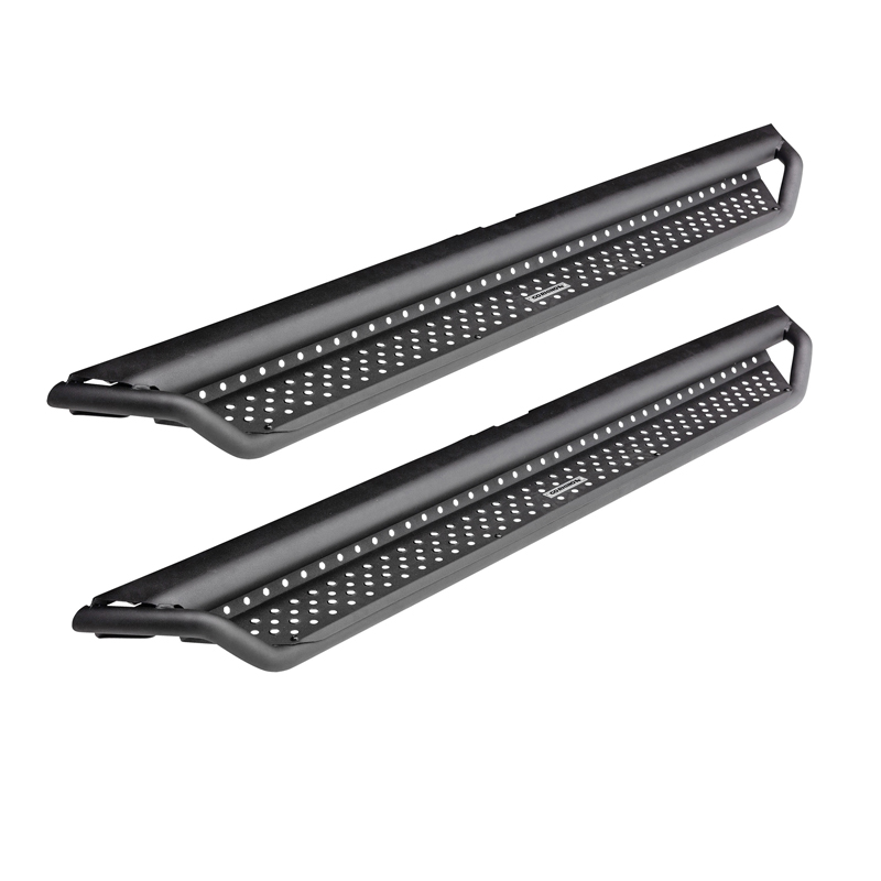 Go Rhino | Dominator Xtreme D1 Side Steps w/ Mounting Brackets Kit - Textured Black - Tacoma 2.7L / 3.5L / 4.0L 2005-2023
