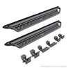 Go Rhino | Dominator Xtreme D1 Side Steps w/ Mounting Brackets Kit - Textured Black - Wrangler (JL) Unlimited 2018-2023