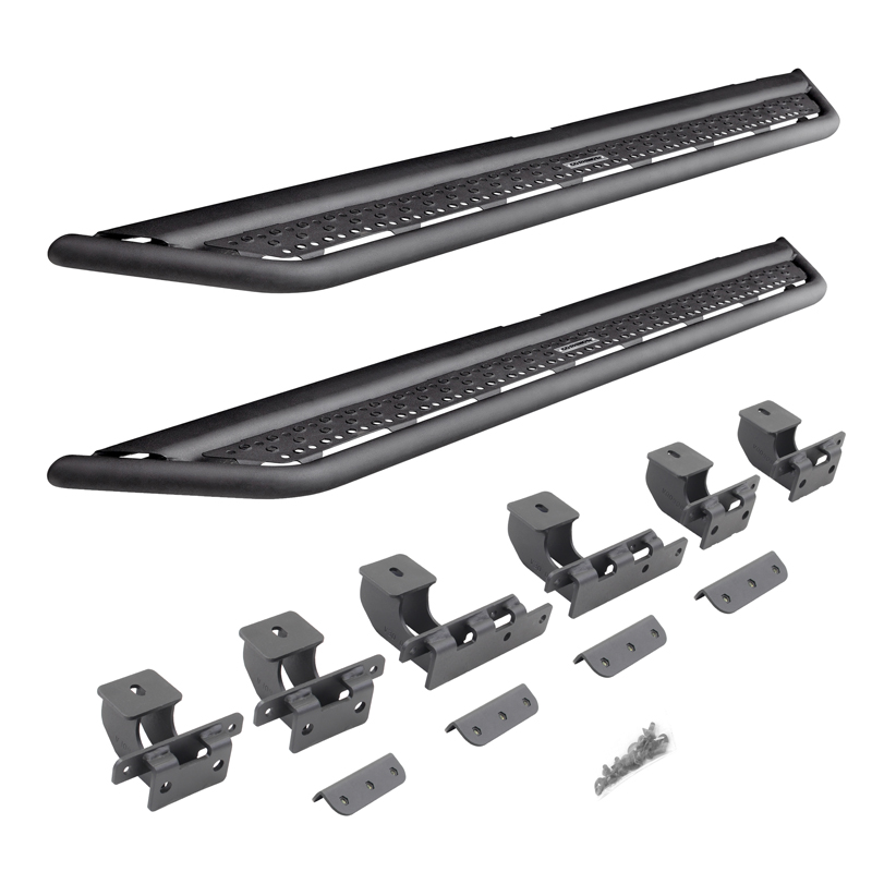 Go Rhino | Dominator Xtreme D6 Side Steps w/ Mounting Brackets Kit - Textured Black - Maverick 2.0T / 2.5L 2022-2023