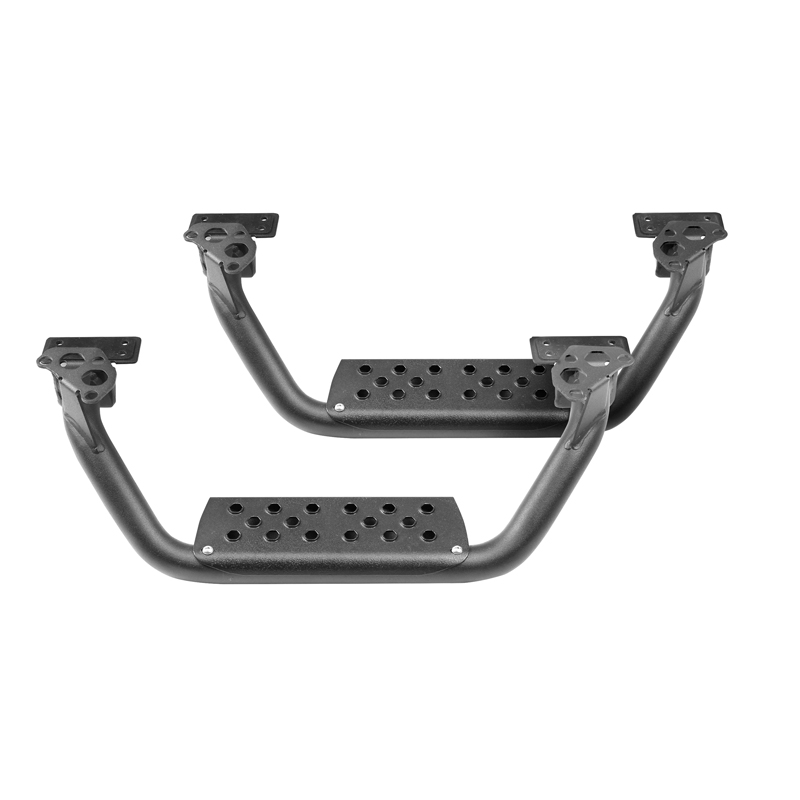 Go Rhino | Drop Steps for Dominator Xtreme D6, Pair - Textured Powder Coat - Chevrolet / Dodge / Ford / GMC / Jeep / Toyota 2...