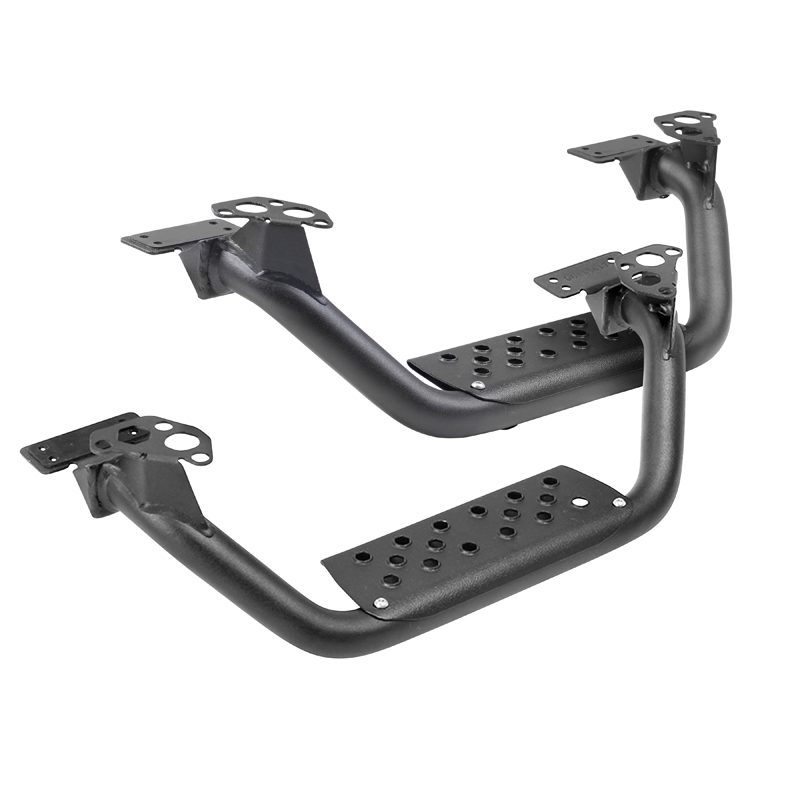 Go Rhino | Drop Steps for Dominator Xtreme D6, Pair - Textured Powder Coat - Chevrolet / Dodge / Ford / GMC / Jeep / Toyota 2...
