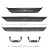 Go Rhino | Drop Steps for Dominator Xtreme D6, Pair - Textured Powder Coat - Chevrolet / Dodge / Ford / GMC / Jeep / Toyota 2...